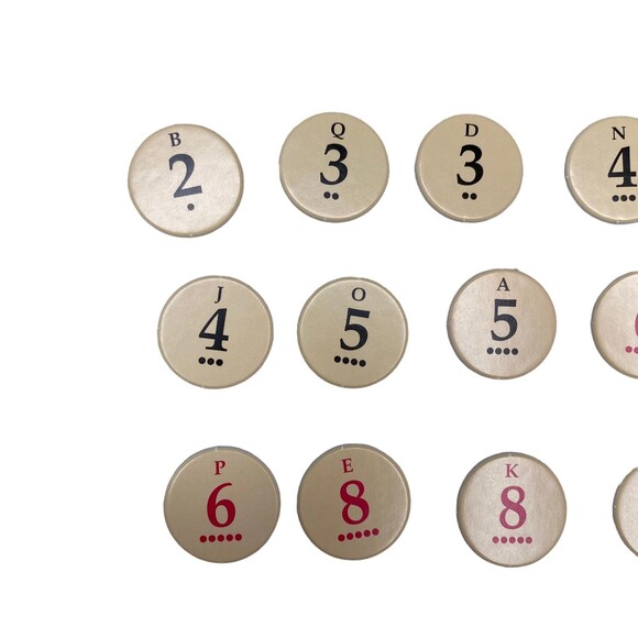 Catan 18 Circular Number Tokens Replacement Pieces Parts Game 2012 edition. - Picture 2 of 5